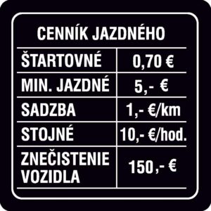 cenník air taxi Zvolen